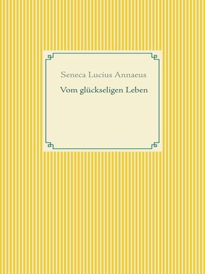 cover image of Vom glückseligen Leben
